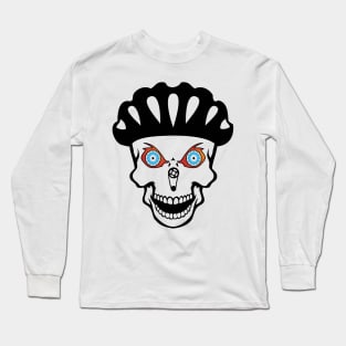 Skull Design for Bikers Long Sleeve T-Shirt